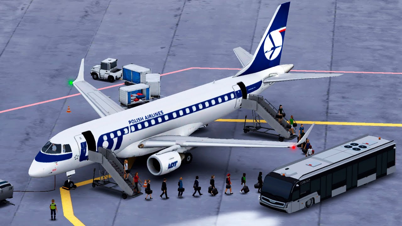 World Of Airports | LOT Polish Airlines Embraer E175 | Special Arrival