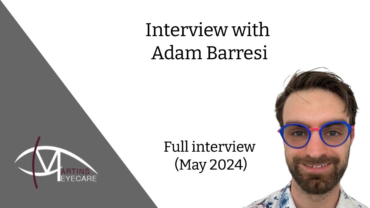 Interview with Adam Barresi (Optometrist) | Learn about common eye health problems.