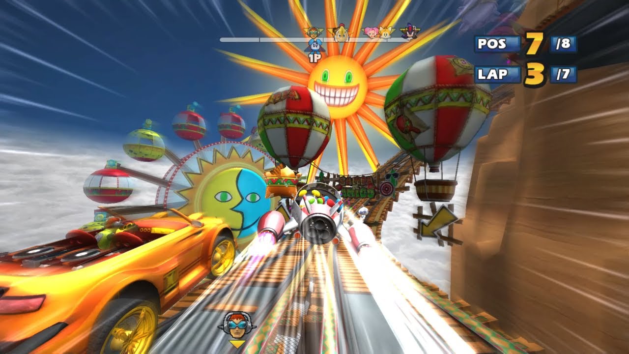 CHUCHUS Rocky-Coaster 7 Laps Expert. Sonic & SEGA All Stars Racing. PC 2021!