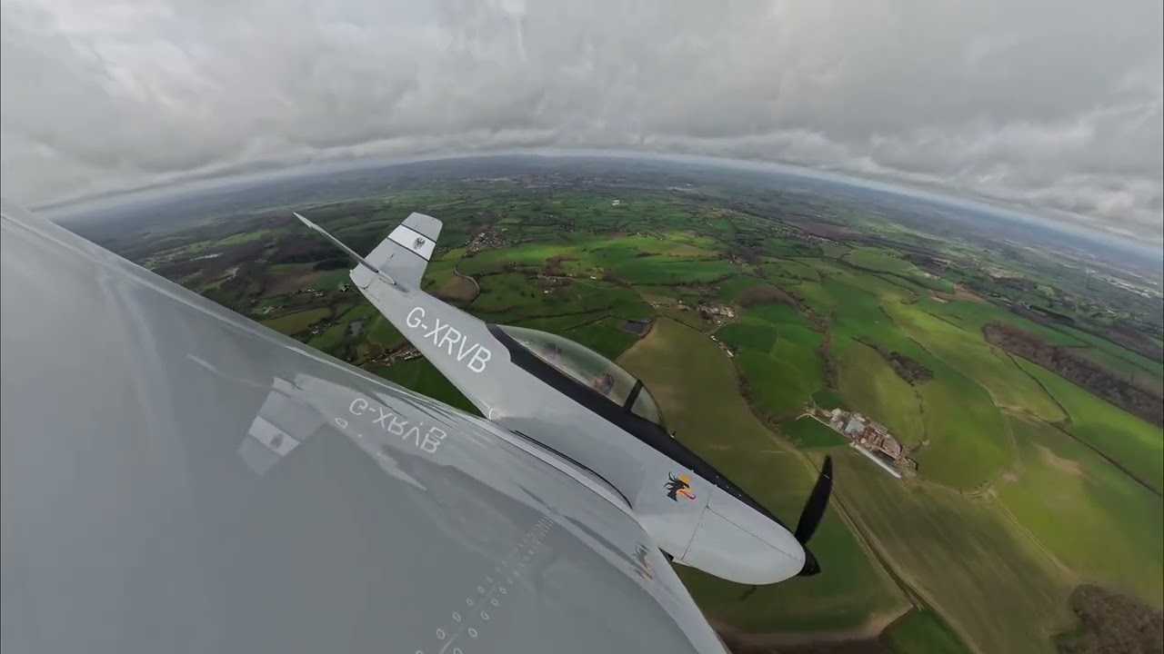 Airborne archaeology by RV8... and aerobatics.