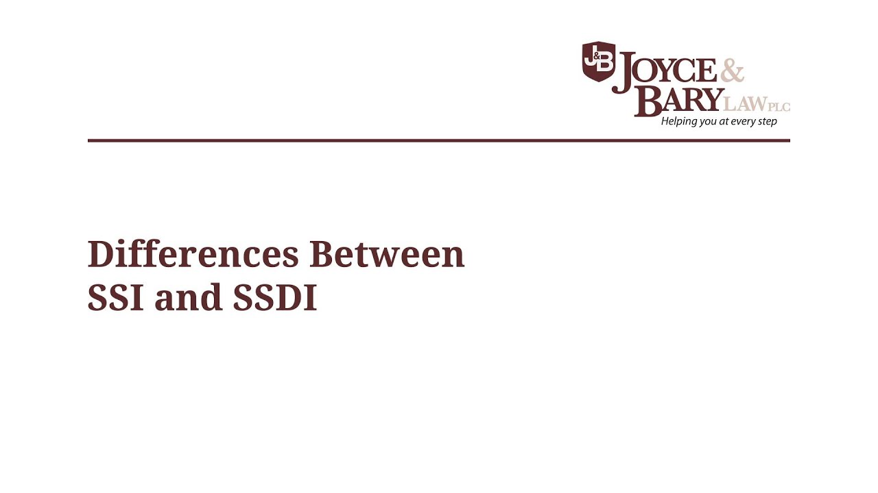 What are the differences between SSD and SSI?