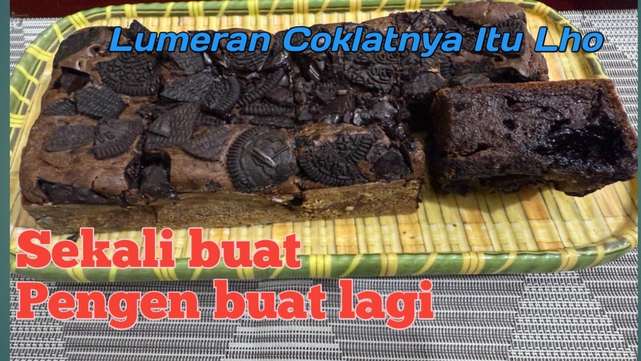 BROWNIS MOCHI LAVA SEENAK DAN SENYOKLAT INI