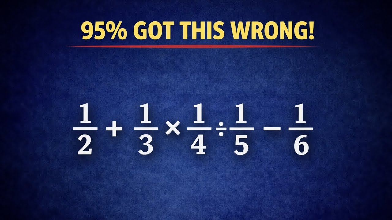 Even Calculator Fail To Solve Correctly! 95% Fail
