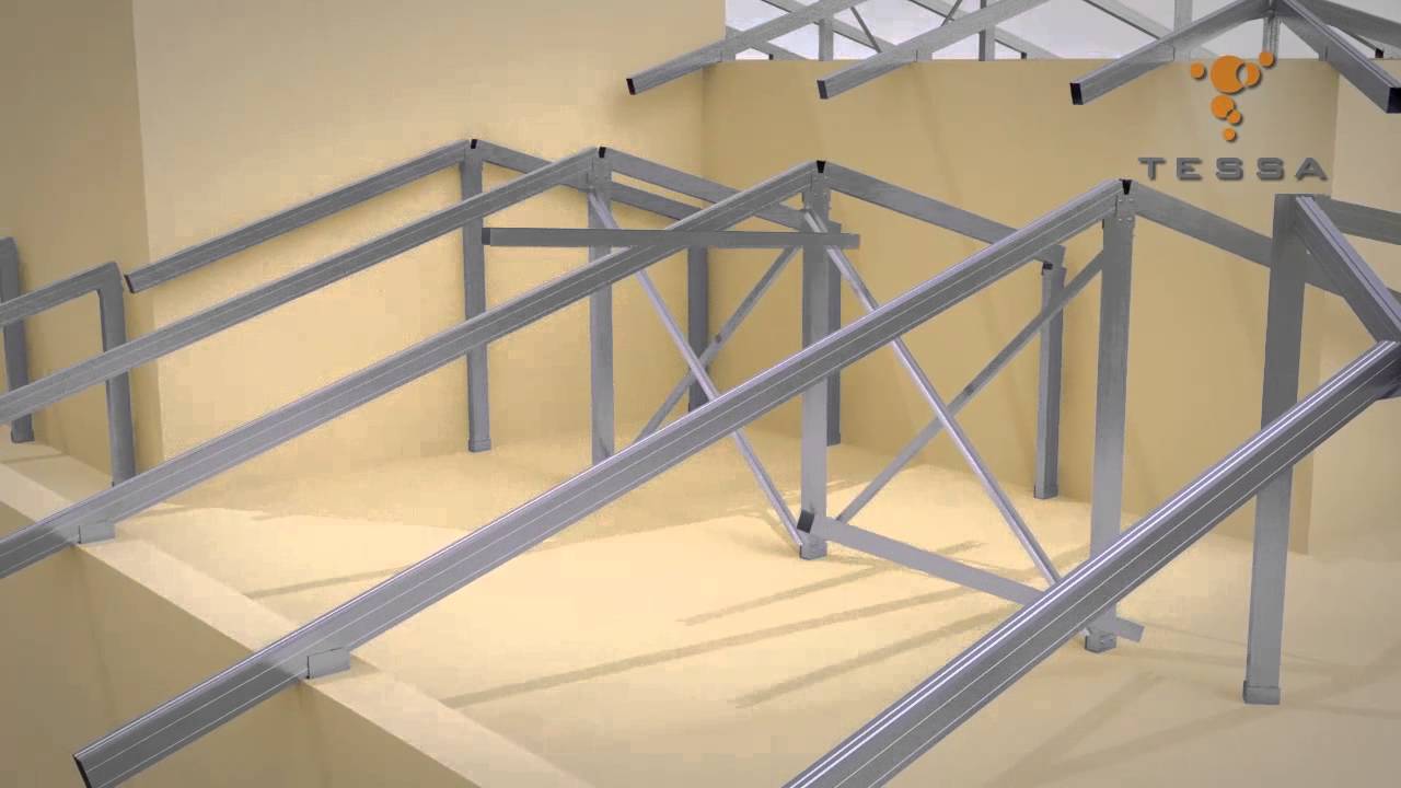 Estruturas metálicas para telhas de cerâmica ou concreto
