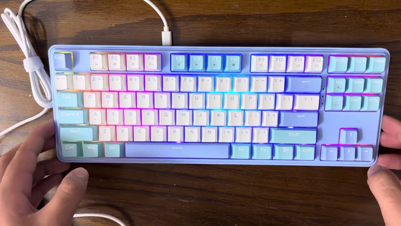 افضل كيبورد ممكن تشتريه للبرمجة والجيمنج والايدت | RedDragon k707 Gray switch 
