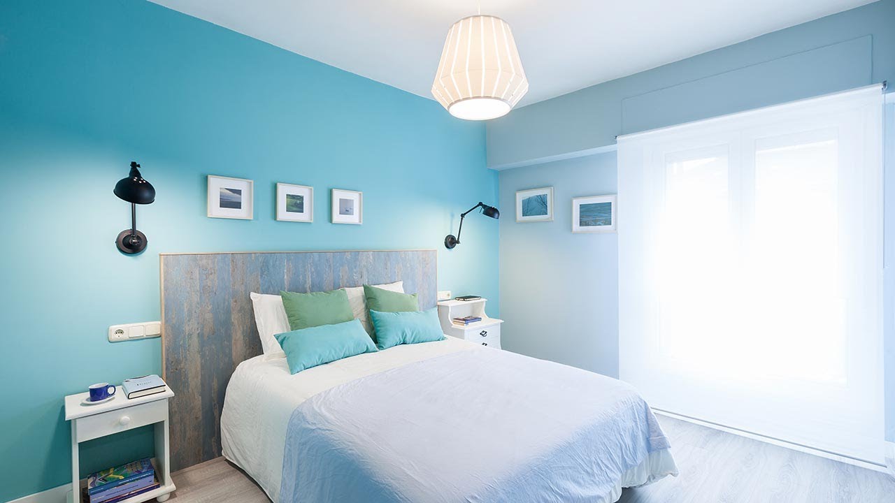 Decorar habitación de matrimonio grande en azul desde cero - Programa completo - Decogarden