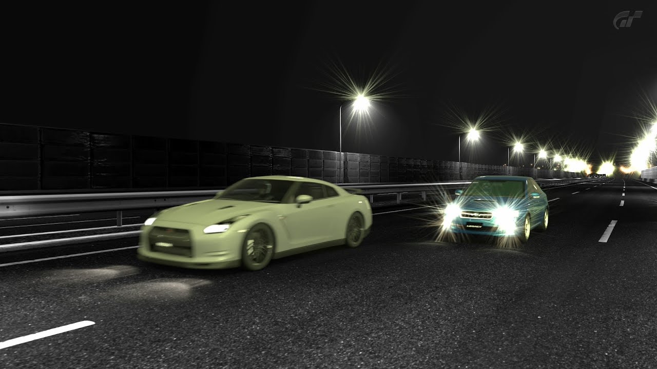 GT5 Roll Racing: 500hp GT-R (R35) vs 502hp Legacy 2.0GT spec.B