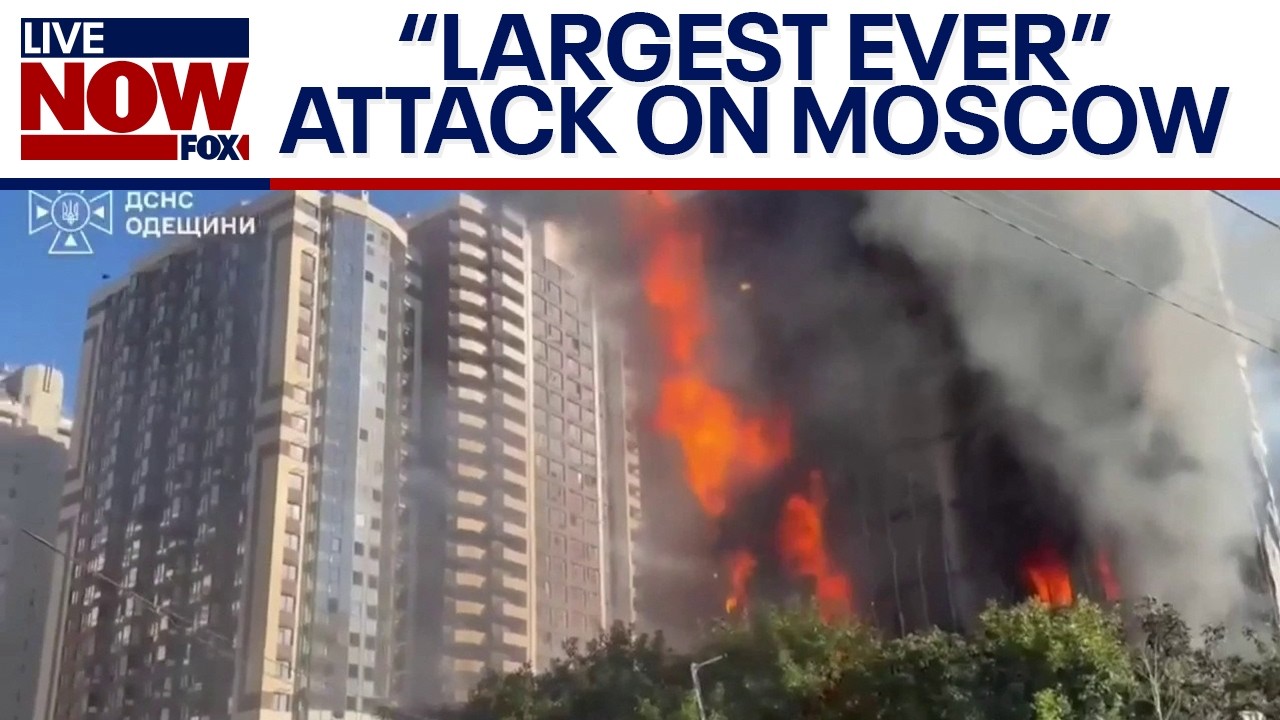 Ukraine fires drones at Russia in &lsquo;largest ever&rsquo; attack on Moscow