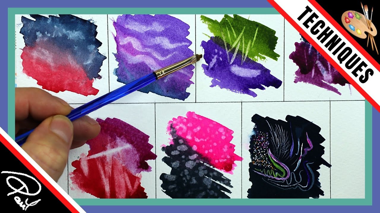 6 Ways of LIFTING OFF WATERCOLOR Paint - Create Effects (or Correct Mistakes)!