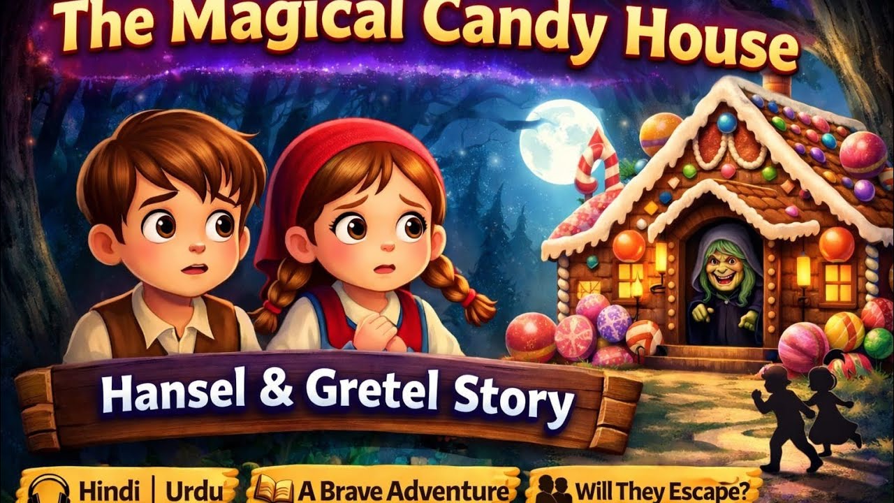 Hansel & Gretel |The Candy House Mystery | Hindi & Urdu Fairy Tale #fairytaleshindi #urdufairytales