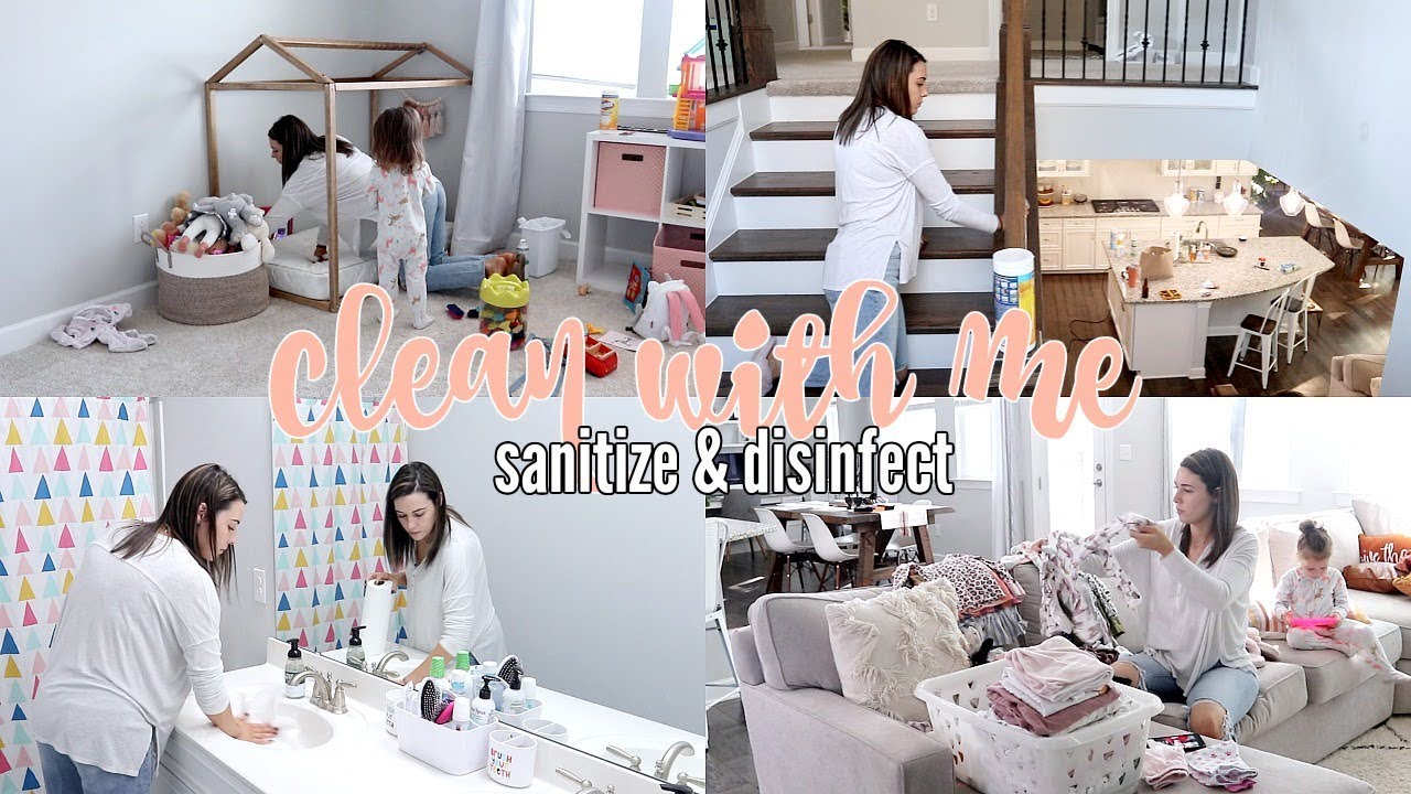 CLEAN WITH ME | SANITIZE & DISINFECT THE HOUSE | AFTER SICKNESS
