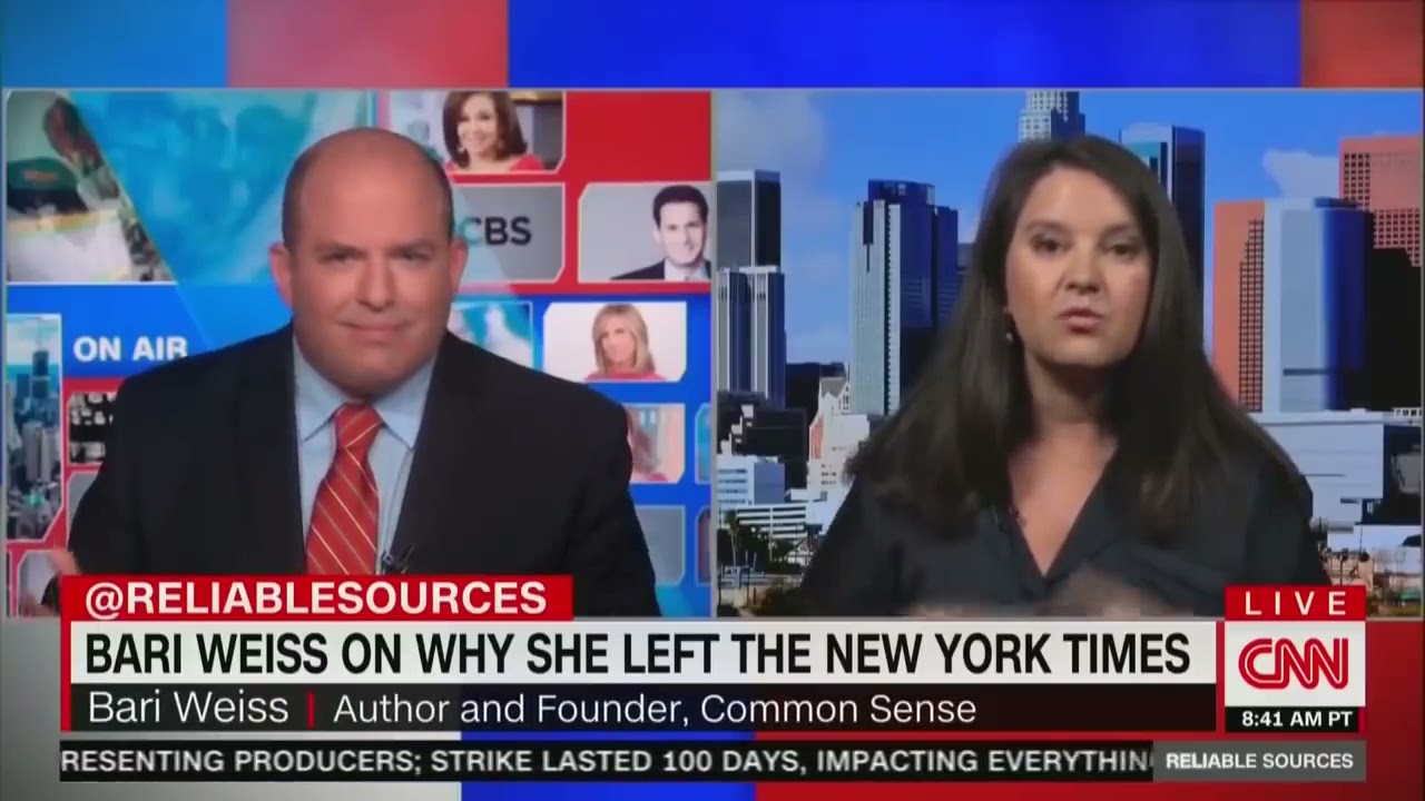 Bari Weiss CRUSHES Brian Stelter Over CNN's Reporting (This Is The Most Truth You'll Hear On CNN)