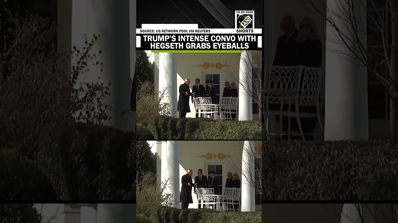 Trump&rsquo;s 25 second intense convo with Pete Hegseth before departing for Delaware grabs eyeballs