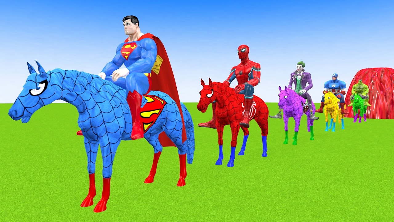 Crazy Long Slide Game With Cow Elephant Gorilla Hippopotamus Tiger 3d Animal Game Funny 3d Animals