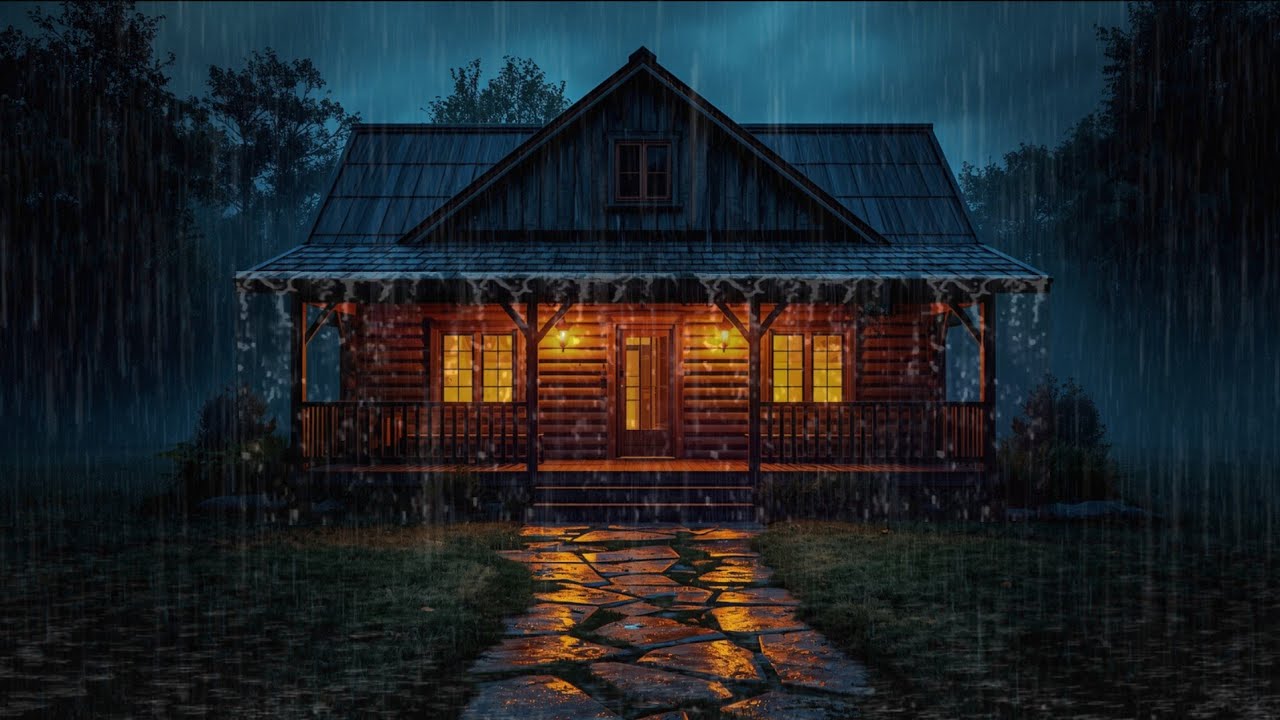 A Storm That Relieves Stress in Seconds! HEAVY RAIN SOUNDS FOR SLEEPING, STUDYING & DEEP RELAXATION 