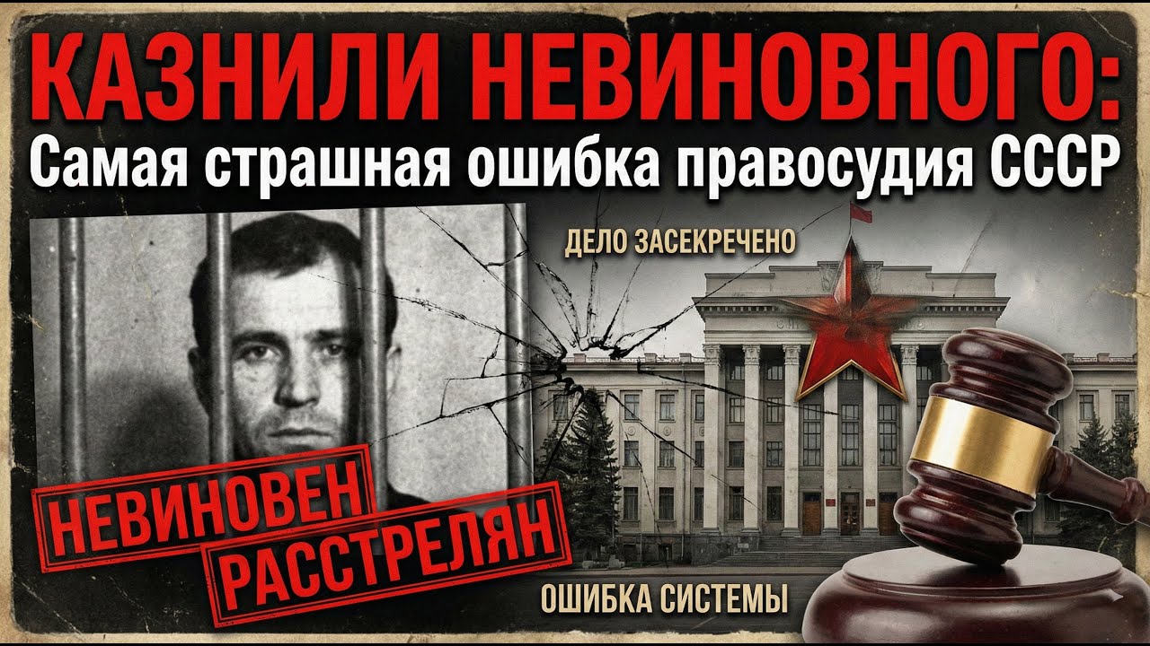 КАЗНИЛИ НЕВИНОВНОГО: Самая страшная ошибка правосудия СССР