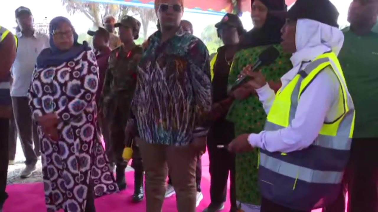 MHE. RAIS DKT. SAMIA AKIWEKA JIWE LA MSINGI MRADI WA MAJI HOROHORO-TANGA