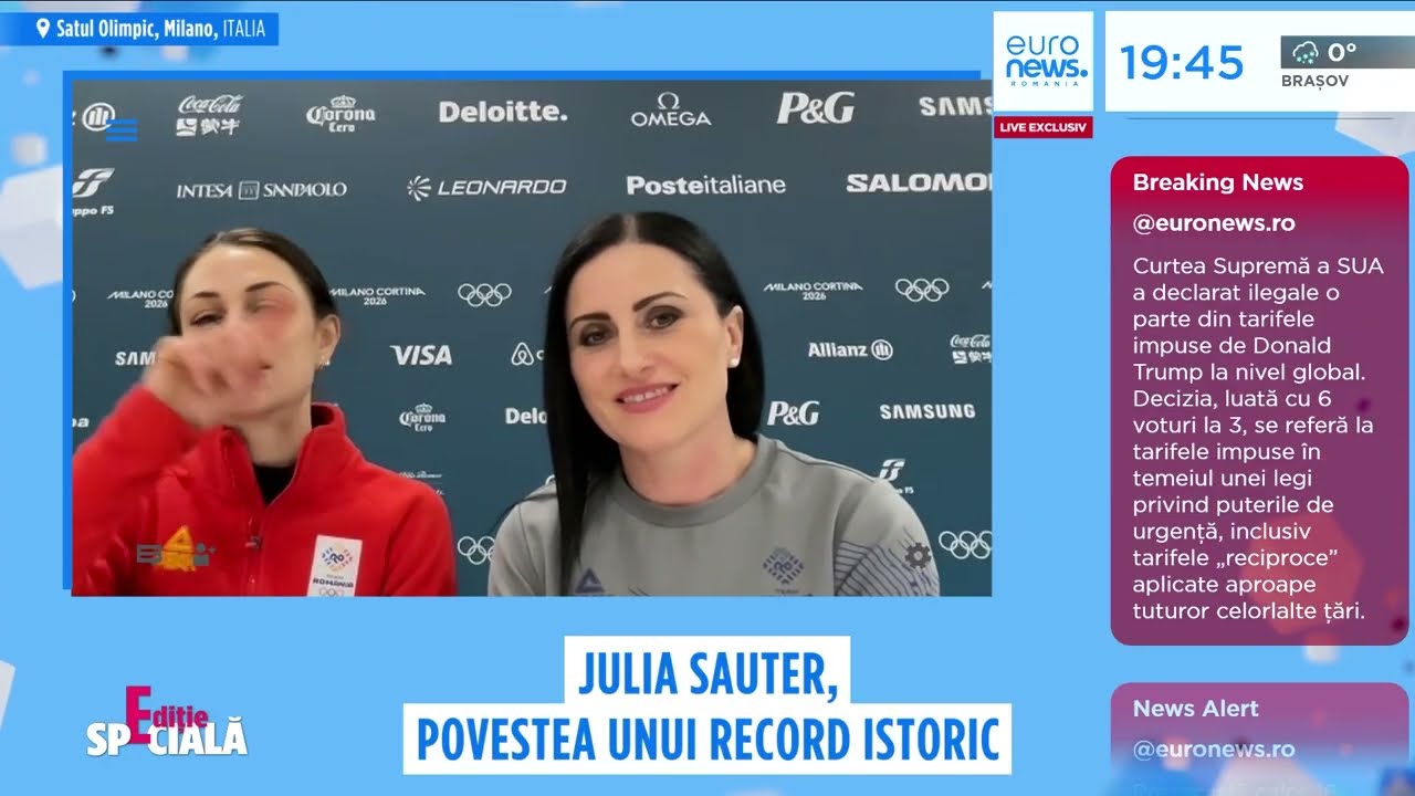 JO de iarnă 2026: Julia Sauter, reprezentanta României la patinaj artistic: „A fost copleșitor”