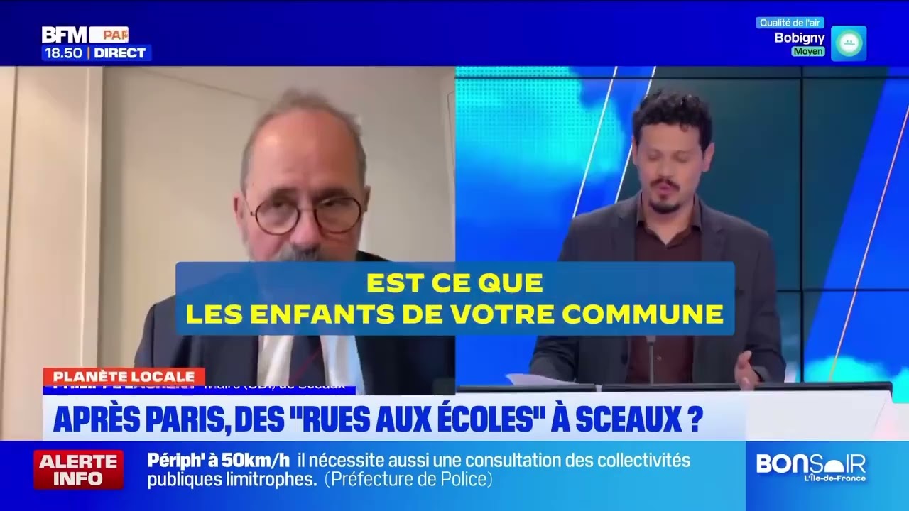 Interview du maire de Sceaux sur les nouvelles rues aux écoles par Playgones