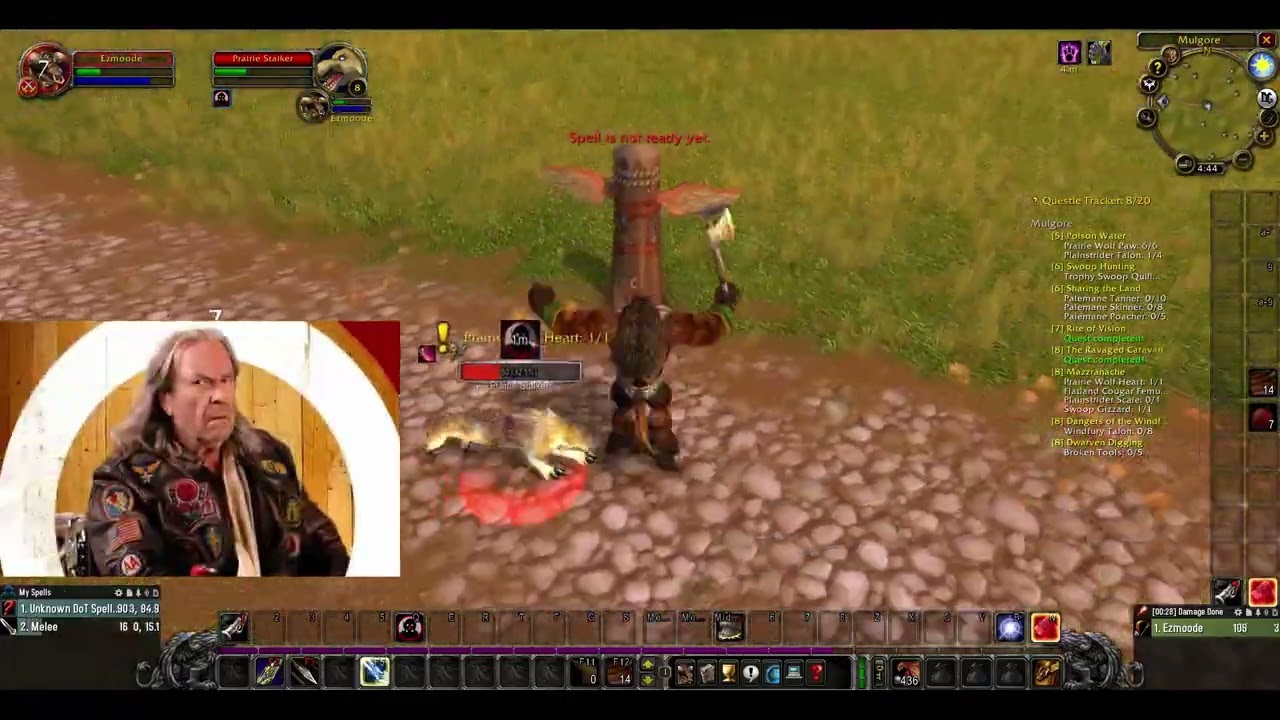 DEATH=DELETE: Lvl6 Hunter Death: Patches O'Houlihan Trained Prairie Stalker! WoW Classic HC