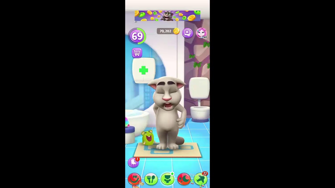 My talking tom fun dancing #shorts #live #trending #viraltom #funnycat #satisfying
