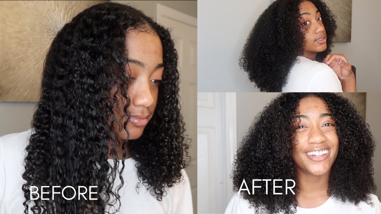 WOLF CUT TIKTOK TREND ON CURLY HAIR | kennedy nicole