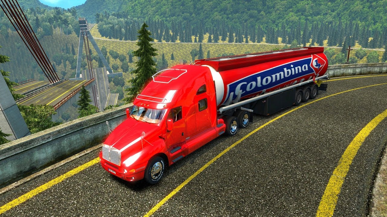Kenworth T2000 | COLOMBIA | Ruta de Bogotá a Villavicencio | Montaña y Tuneles