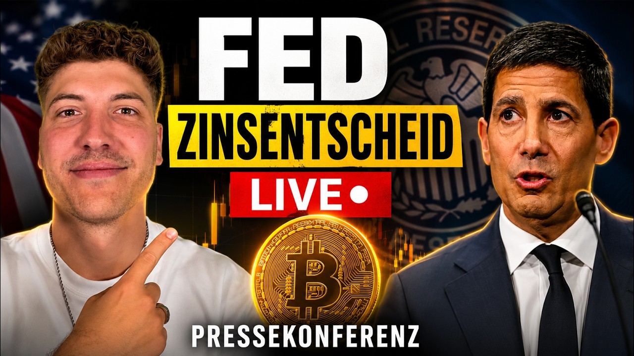 🔴 Bitcoin & Krypto Live Trading: FED Zinsentscheid - JETZT eskaliert es?! 🚨