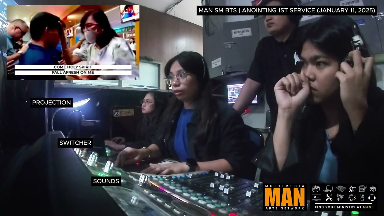 MAN Tech BTS during Anointing Service | January 11, 2025