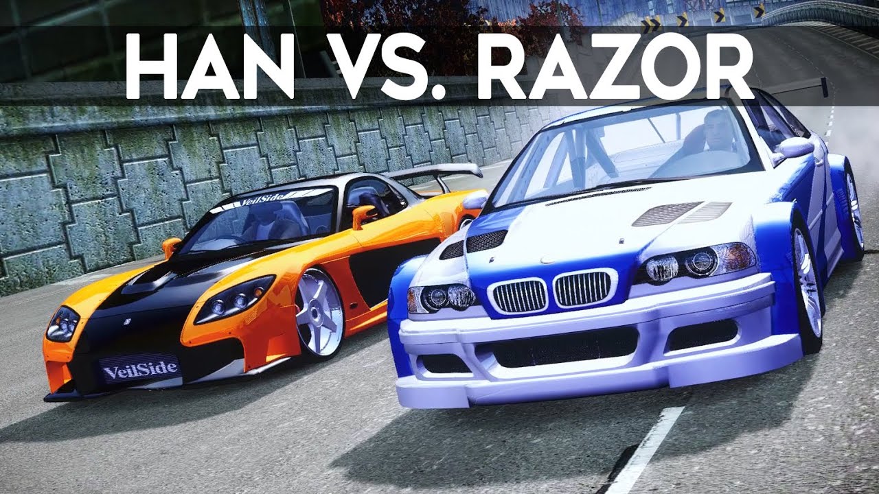 NFS Most Wanted - Veilside Mazda Rx7 (Han) vs. BMW M3 GTR (Razor)
