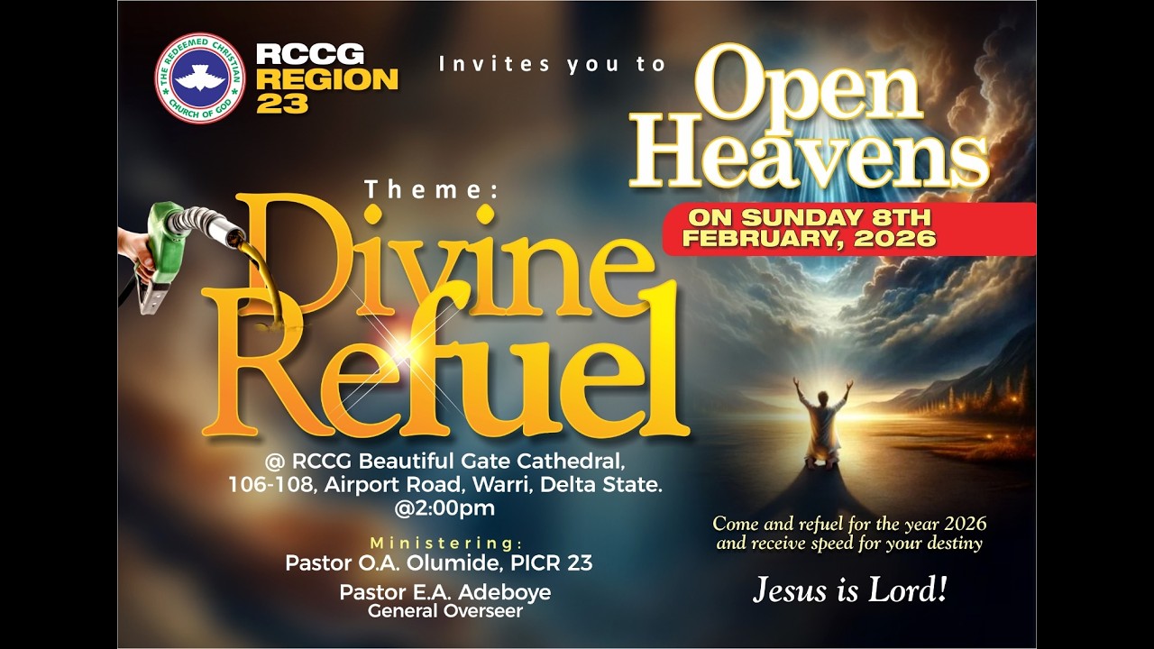 OPEN HEAVEN  || DIVINE REFUEL 8TH FEBRUARY 2026