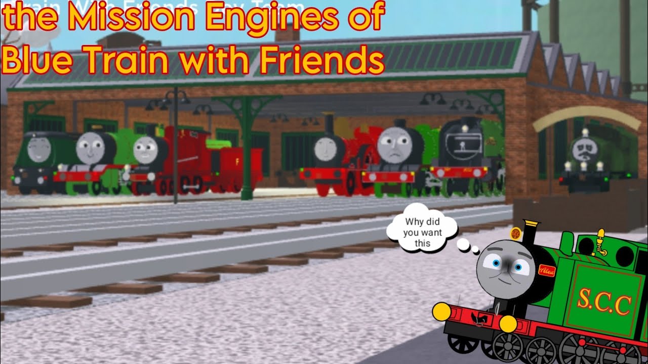 Паровозы миссии «Голубой поезд» с друзьями