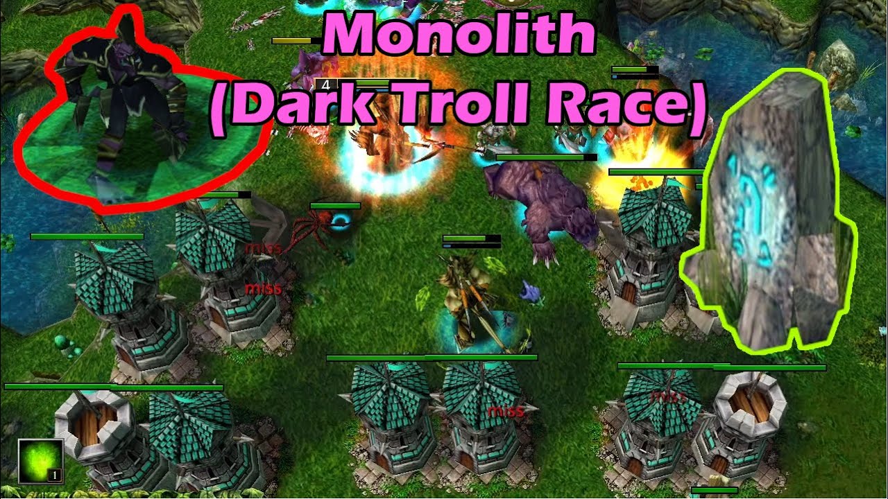 Playing Dark Troll Race in Monolith! | Warcraft III