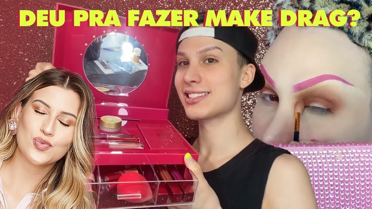 TENTEI FAZER MAKE DRAG COM OS PRODUTOS DA NIINA SECRETS