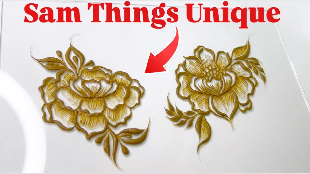 New mehndi flower design simple | Dubai henna tutorial | Step by steps @Tabassumhennaartist1568 