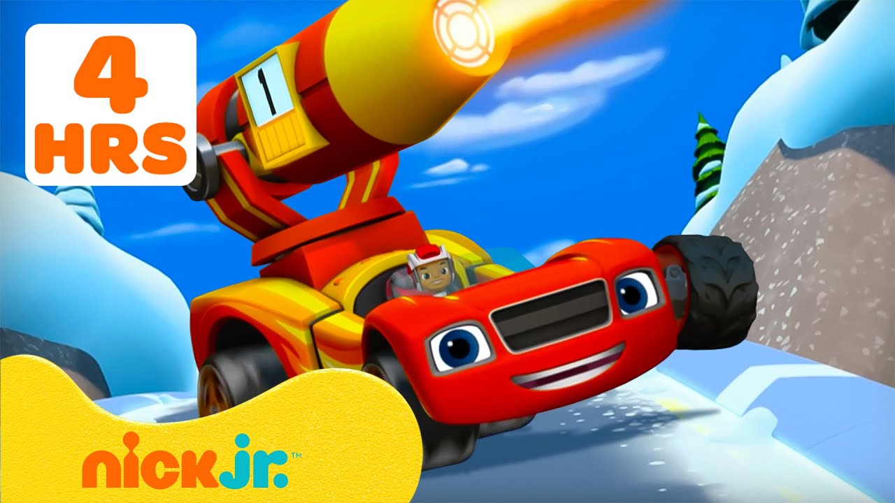 Blaze | 4 STUNDEN MARATHON mit Blazes besten Rennen, Transformationen & mehr! 🏎️💨| Nick Jr.