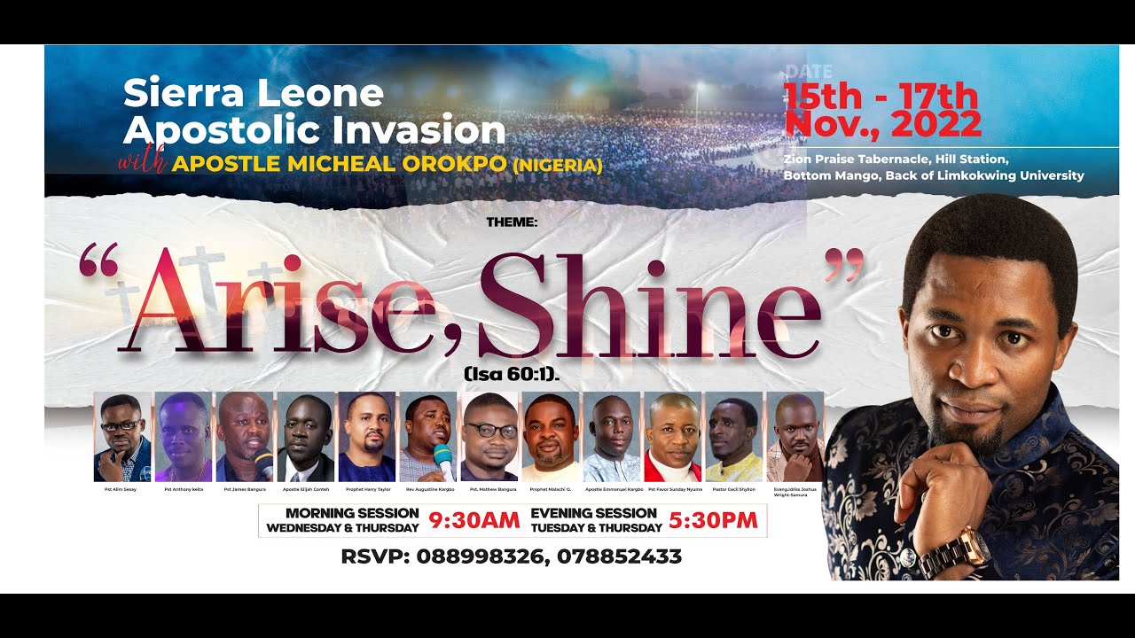 SIERRA LEONE APOSTOLIC INVASION DAY 1 | APOSTLE MICHAEL OROKPO