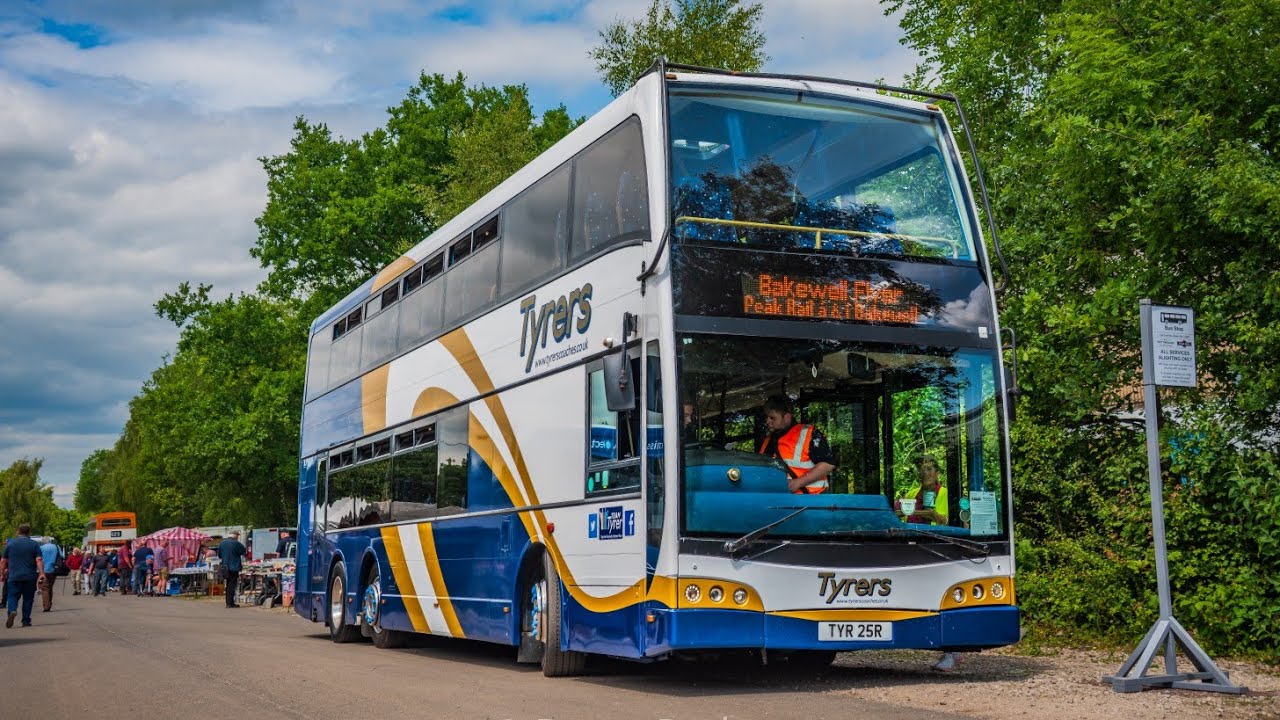 *Beast* Tyrers Coaches Optare Olympus Volvo B9TL TYR25R working the Bakewell Flyer to Bakewell