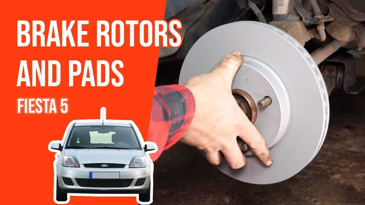 How to replace the front brake discs and pads FIESTA 5 🚗