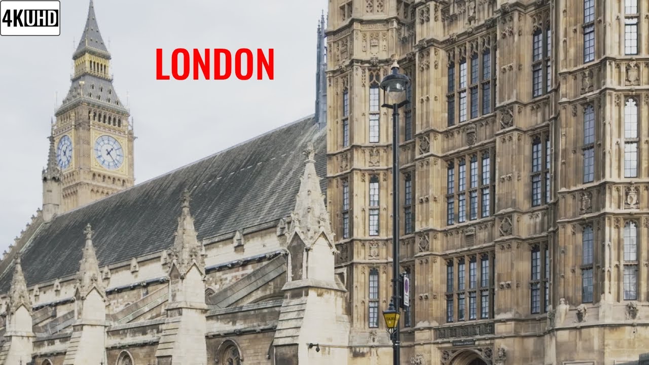 Autumn London Walk | River Thames to Big Ben [4K UHD]