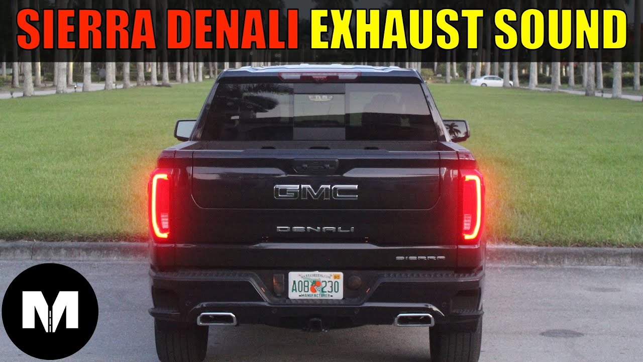 GMC Sierra Denali Ultimate 6.2L V8 Exhaust Sound: Start-Up, Idle, Revs