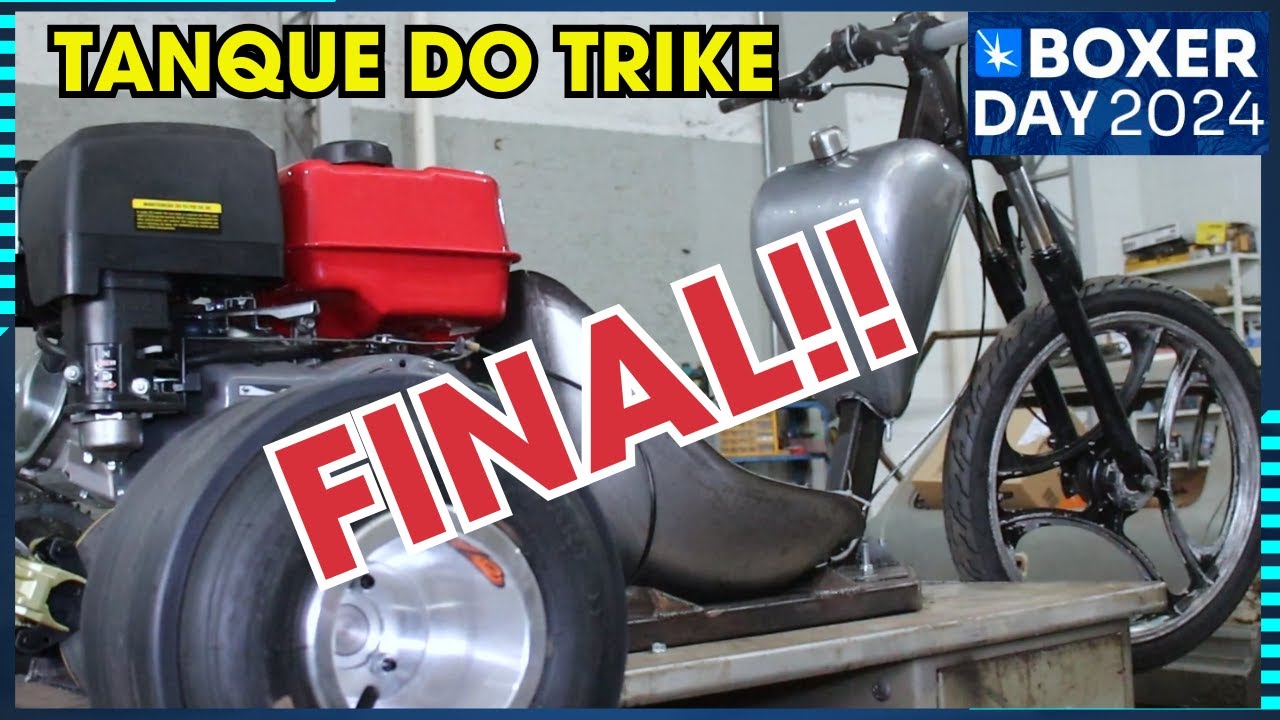 TERMINEI O TANQUE DO TRIKE E FICOU IMBATÍVEL! Making a Motorised Drift Trike