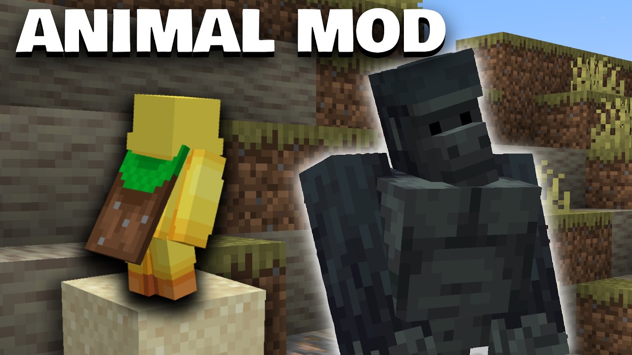 I Installed a CRAZY Animal Mod In Minecraft
