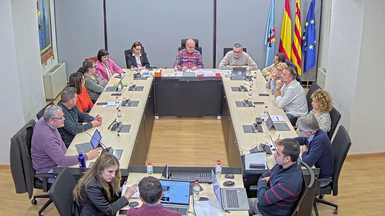 Sessió ordinària Ple Ajuntament de la Canonja dia 03/12/2024
