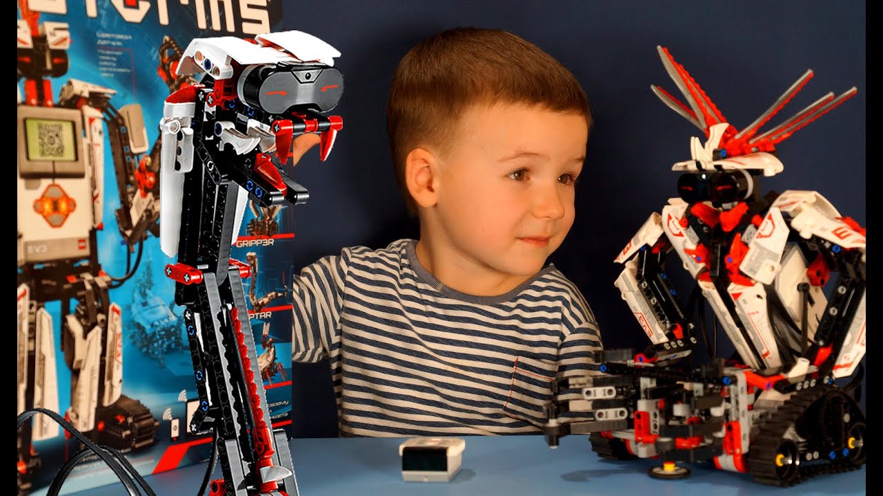 Lego Mindstorms Ev3 - все варианты роботов: TRACK3R, SPIK3R, R3PTAR, GRIPP3R, EV3RSTORM