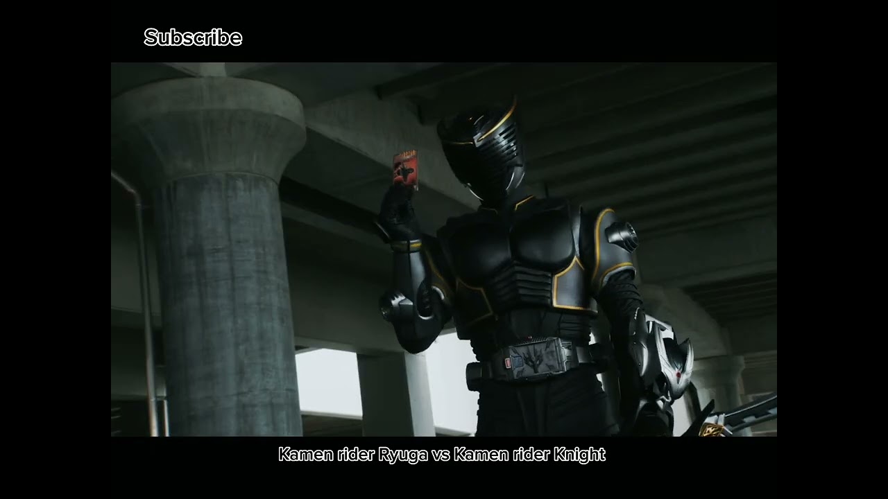 Kamen rider Ryuga VS Kamen rider Knight | Rider Time : Kamen rider Ryuki.   #tokusatsu #kamenrider