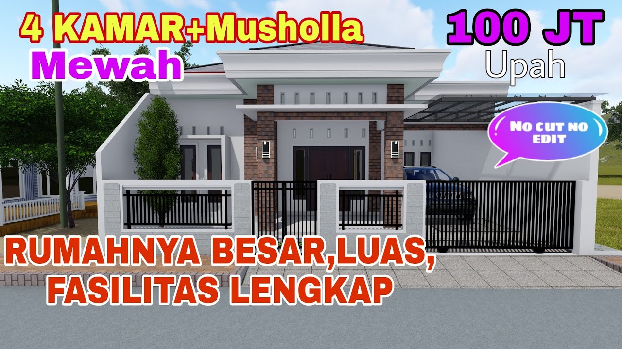 rumah minimalis modern 10x13m 4 kamar mewah sekali