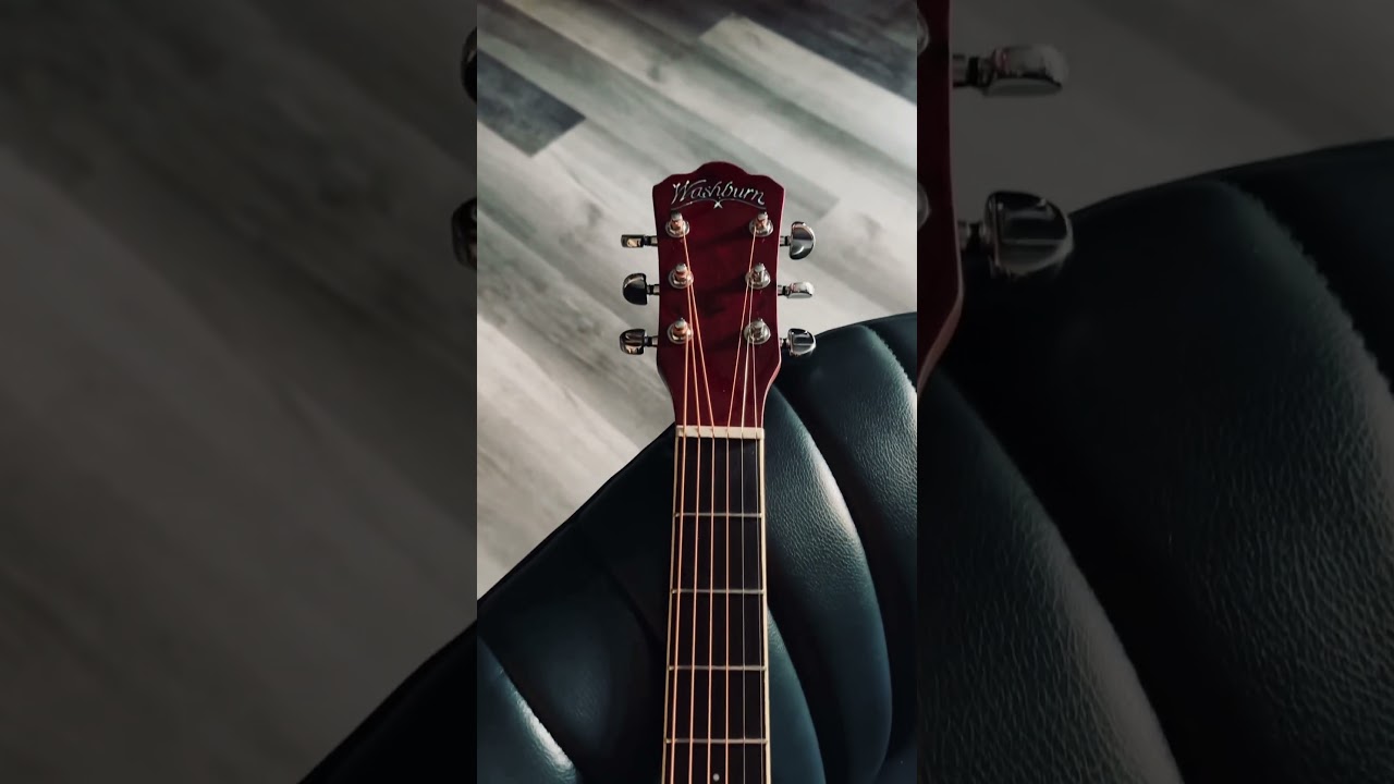 Washburn Deep Forest Burl Acoustic/Electric Guitar - Amber Fade #acousticguitar #guitar #washburn
