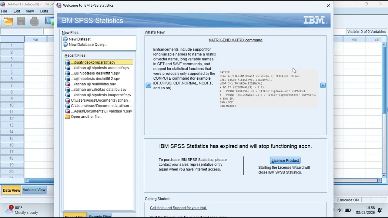 Cara Uji Hipotesis Komparatif Menggunakan Aplikasi SPSS
