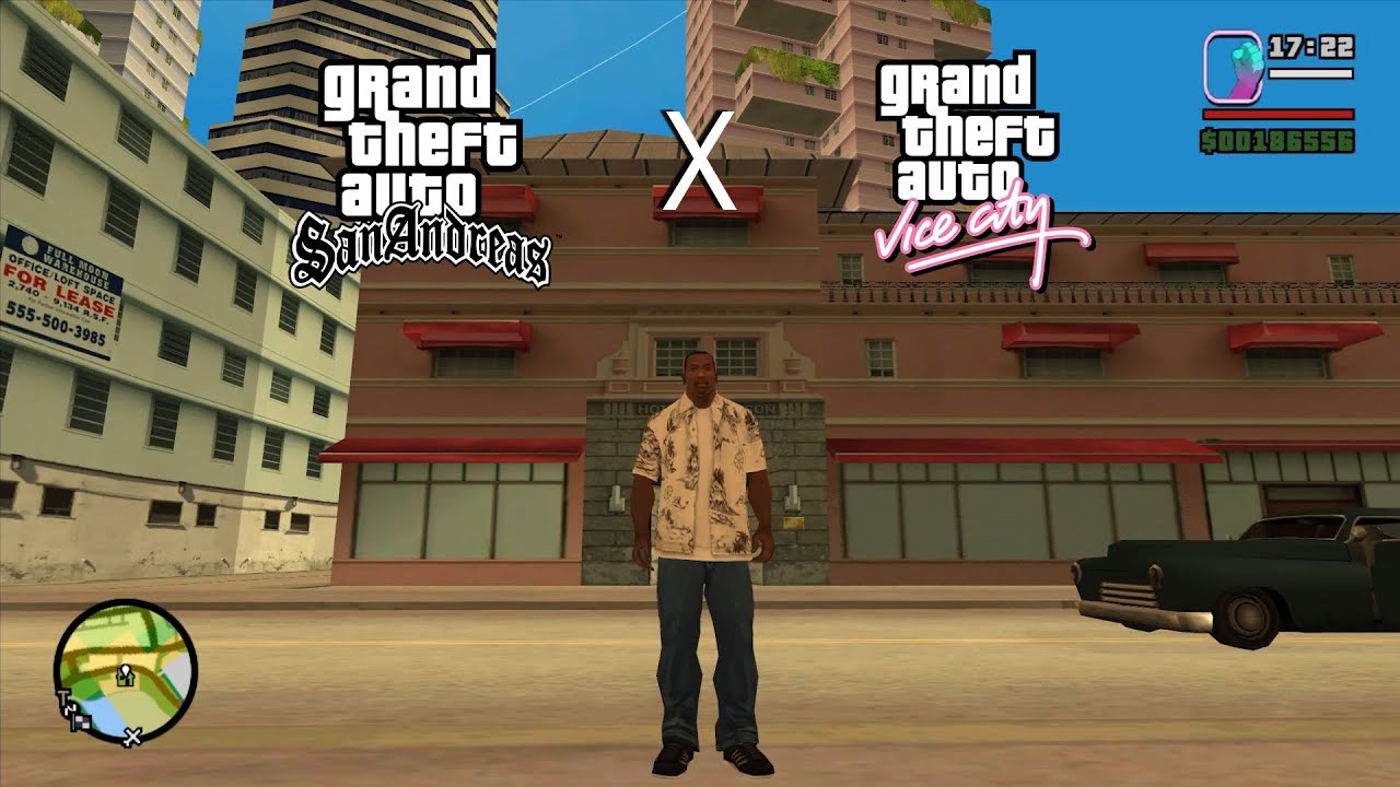 CJ Travels to Vice City & Meets Tommy | GTA San Andreas x Vice City Crossover
